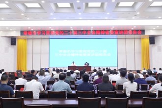 学习贯彻党的二十届三中全会精神省委宣讲团报告会在常德举行