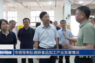 市领导率队调研食品加工产业发展情况
