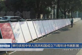 武陵：举行庆祝中华人民共和国成立75周年诗书画影展