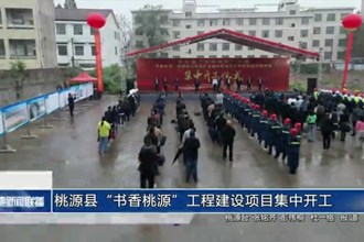 桃源县“书香桃源”工程建设项目集中开工
