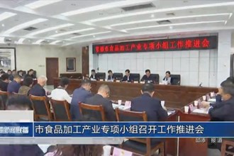 市食品加工产业专项小组召开工作推进会