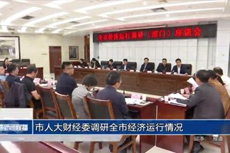 市人大财经委调研全市经济运行情况