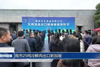 常德市25吨冷鲜肉出口新加坡