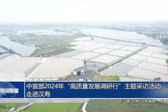 中宣部2024年“高质量发展调研行”主题采访活动走进汉寿