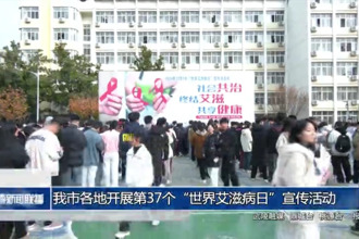 常德各地开展第37个“世界艾滋病日”宣传活动