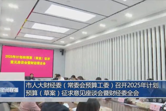 市人大财经委（常委会预算工委）召开2025年计划、预算（草案）征求意见座谈会暨财经委全会