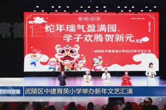 武陵区中建育英小学举办新年文艺汇演