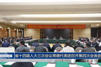 省十四届人大三次会议常德代表团召开第四次全体会议