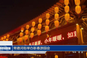 常德河街举办新春游园会