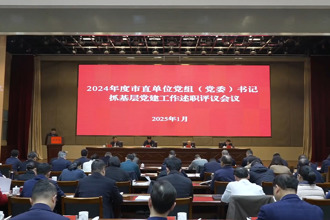 市委召开2024年度市直单位党组（党委）书记抓基层党建工作述职评议会议