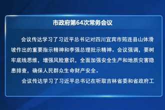 常德市政府第64次常务会议召开