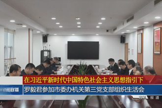 罗毅君参加常德市委办机关第三党支部组织生活会