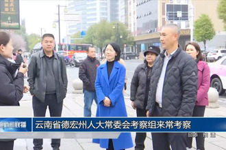 云南省德宏州人大常委会考察组来常考察