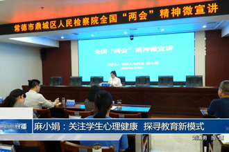 麻小娟：关注学生心理健康 探寻教育新模式