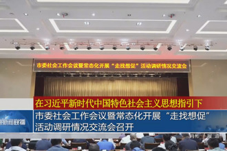 常德市委社会工作会议暨常态化开展“走找想促”活动调研情况交流会召开