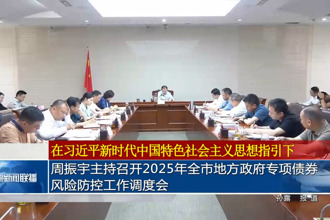 周振宇主持召开2025年全市地方政府专项债券风险防控工作调度会