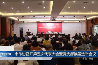 市作协召开第五次代表大会暨党支部换届选举会议
