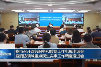 常德市召开政务服务和数据工作电视电话会暨消防领域重点民生实事工作调度推进会