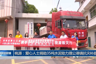 桃源：爱心人士捐助35吨水泥助力理公港镇抗灾补损