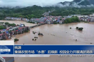 桃源：集镇农贸市场“水患”后焕新 校园全力开展清淤消杀