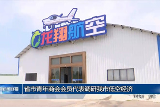 省市青年商会会员代表调研我市低空经济