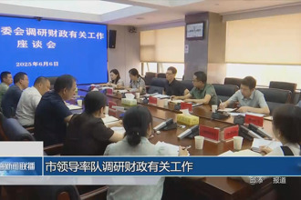 市领导率队调研财政有关工作