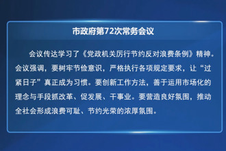 常德市政府第72次常务会议召开