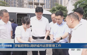 罗毅君带队调研城市运营管理工作