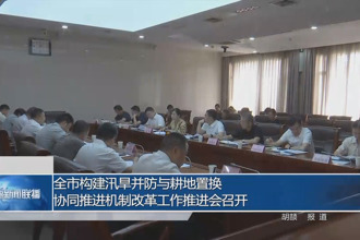 常德市构建汛旱并防与耕地置换协同推进机制改革工作推进会召开