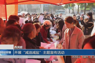 西洞庭：开展“减油减盐”主题宣传活动