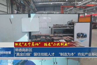 常德高新区：“真金白银”留住技能人才 “制造为本”夯实产业基础