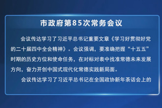 常德市政府第85次常务会议召开