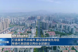 打造重要节点城市 建设国家级先导区 常德代表团提交两份全团建议
