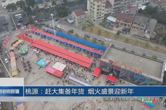 桃源：赶大集备年货 烟火盛景迎新年