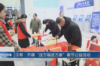 汉寿：开展“送万福进万家”春节公益活动