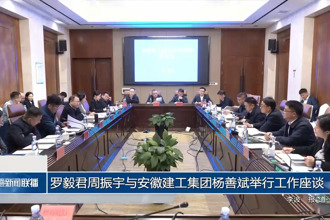 罗毅君周振宇与安徽建工集团杨善斌举行工作座谈
