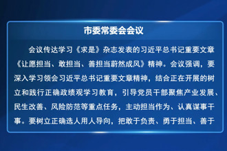 罗毅君主持召开市委常委会会议