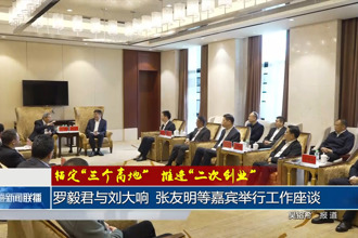 罗毅君与刘大响、张友明等嘉宾举行工作座谈