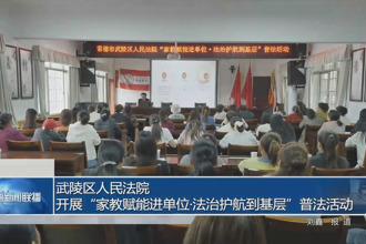 武陵区人民法院开展“家教赋能进单位•法治护航到基层”普法活动