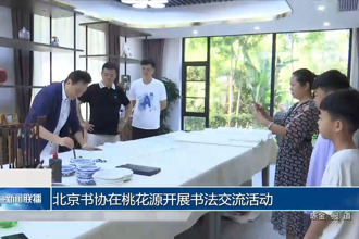 北京书协在桃花源开展书法交流活动