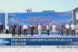 常德文旅推介会暨常德野生动物世界主题公交车在重庆启程