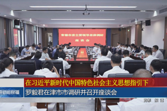 罗毅君在津市市调研并召开座谈会